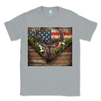 Heather Grey usa deer hunting Classic Tee - CowGirlArtShop