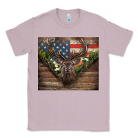 Lilac usa deer hunting Classic Tee - CowGirlArtShop