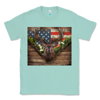Seafoam usa deer hunting Classic Tee - CowGirlArtShop
