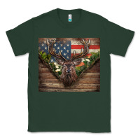 Sports Green usa deer hunting Classic Tee - CowGirlArtShop