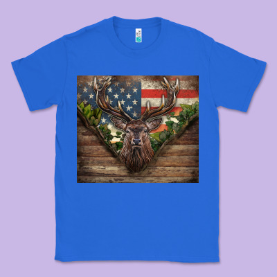 Usa Deer Hunting Classic Tee Designed By Cowgirlartshop
