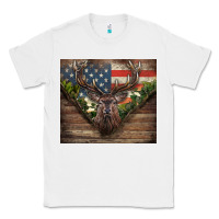 White usa deer hunting Classic Tee - CowGirlArtShop