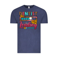 Vintage Denim Dentist Loading With Coffee Mug Vintage Tee - FaDigitalArtStudio