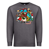 Charcoal Heather Christmas sunflower gemstone nurse Premium Sweatshirt - JahusDesignShop