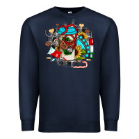 Navy Christmas sunflower gemstone nurse Premium Sweatshirt - JahusDesignShop