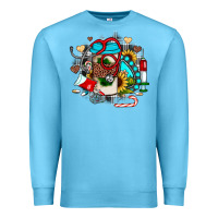 Ocean Blue Christmas sunflower gemstone nurse Premium Sweatshirt - JahusDesignShop