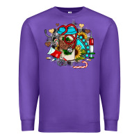 Purple Christmas sunflower gemstone nurse Premium Sweatshirt - JahusDesignShop