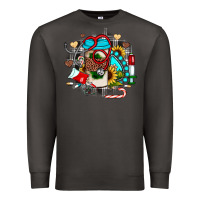 Smoke Christmas sunflower gemstone nurse Premium Sweatshirt - JahusDesignShop
