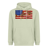 Matcha American flag leopard sunflower Heavyweight Hoodie - JahusDesignShop