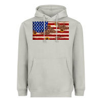 Moon Dust American flag leopard sunflower Heavyweight Hoodie - JahusDesignShop