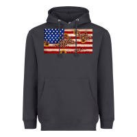 Smoke American flag leopard sunflower Heavyweight Hoodie - JahusDesignShop