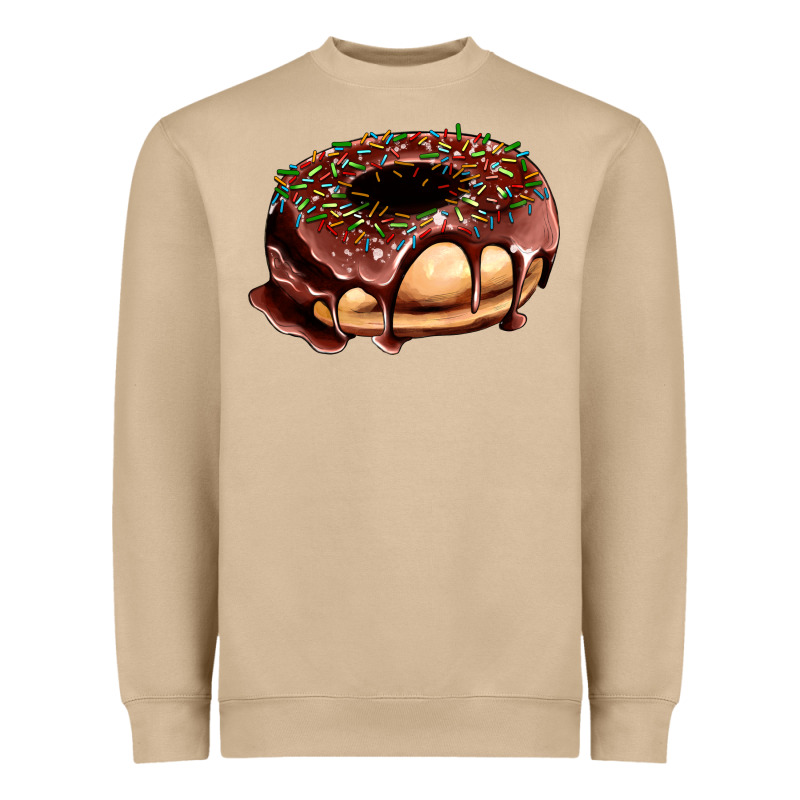Chocolate Donut With Candies Heavyweight Sweatshirt by AdoDesignShop | Teevron