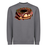 Storm chocolate donut with candies Heavyweight Sweatshirt - AdoDesignShop