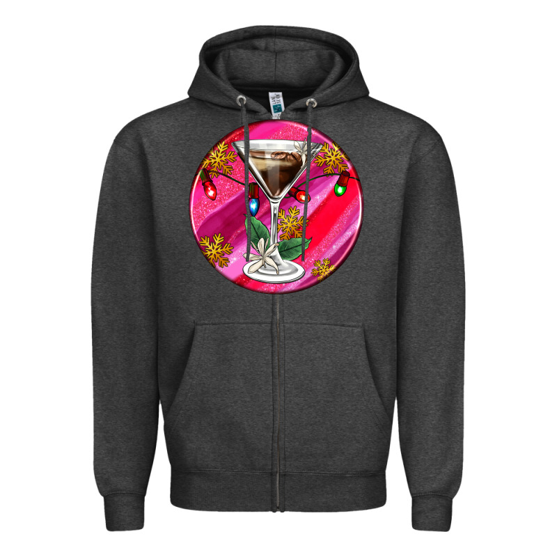 Christmas Espresso Martini Zipper Hoodie by AdoDesignShop | Teevron