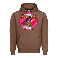 Chestnut Christmas espresso martini Zipper Hoodie - AdoDesignShop