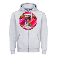 Heather Grey Christmas espresso martini Zipper Hoodie - AdoDesignShop