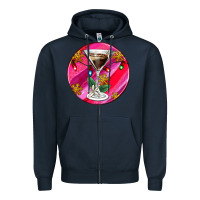 Navy Christmas espresso martini Zipper Hoodie - AdoDesignShop