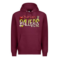 Burgundy raising ballers Premium Hoodie - RacoonDesign