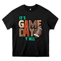 Black It's game day y'all Heavy Core Tee - HowdyJamesFarm