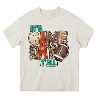 Cream It's game day y'all Heavy Core Tee - HowdyJamesFarm