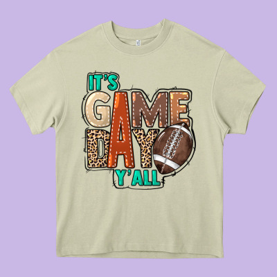 It's Game Day Y'all Heavy Core Tee Designed By Howdyjamesfarm