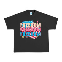 Pigment Black Freedom freedom freedom Urban Heavy Tee - FaDigitalArtStudio