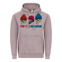 Vintage Zinc tis the season skull winter Vintage Hoodie - FaDigitalArtStudio