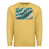 Antique Gold turquoise glitter background Premium Sweatshirt - JahusDesignShop