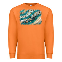 Carrot turquoise glitter background Premium Sweatshirt - JahusDesignShop