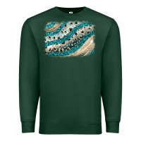 Sports Green turquoise glitter background Premium Sweatshirt - JahusDesignShop