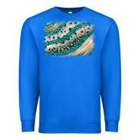 True Royal turquoise glitter background Premium Sweatshirt - JahusDesignShop