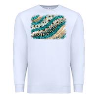 White turquoise glitter background Premium Sweatshirt - JahusDesignShop