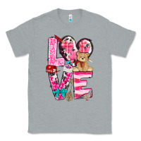Heather Grey Love Valentine's Day Classic Tee - HowdyJamesFarm