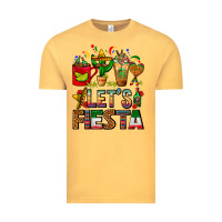 Vintage Mustard Let's Fiesta Mexico Coffee Cups With Cactus Vintage Tee - FaDigitalArtStudio