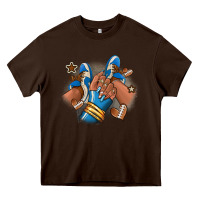 Chocolate Brown Football afro girl sneakers Heavy Core Tee - RanaPortraitStore