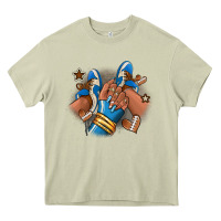 Mossy Football afro girl sneakers Heavy Core Tee - RanaPortraitStore
