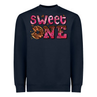 Navy sweet one donut Heavyweight Sweatshirt - AdoDesignShop