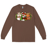 Chestnut Christmas coffee cups Long Sleeve Tee - FaDigitalArtStudio