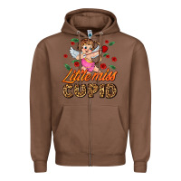 Chestnut little miss cupid Zipper Hoodie - AdoDesignShop