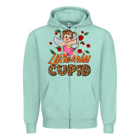 Seafoam little miss cupid Zipper Hoodie - AdoDesignShop