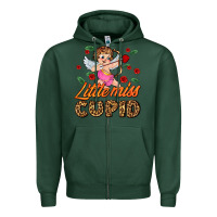 Sports Green little miss cupid Zipper Hoodie - AdoDesignShop
