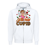 White little miss cupid Zipper Hoodie - AdoDesignShop