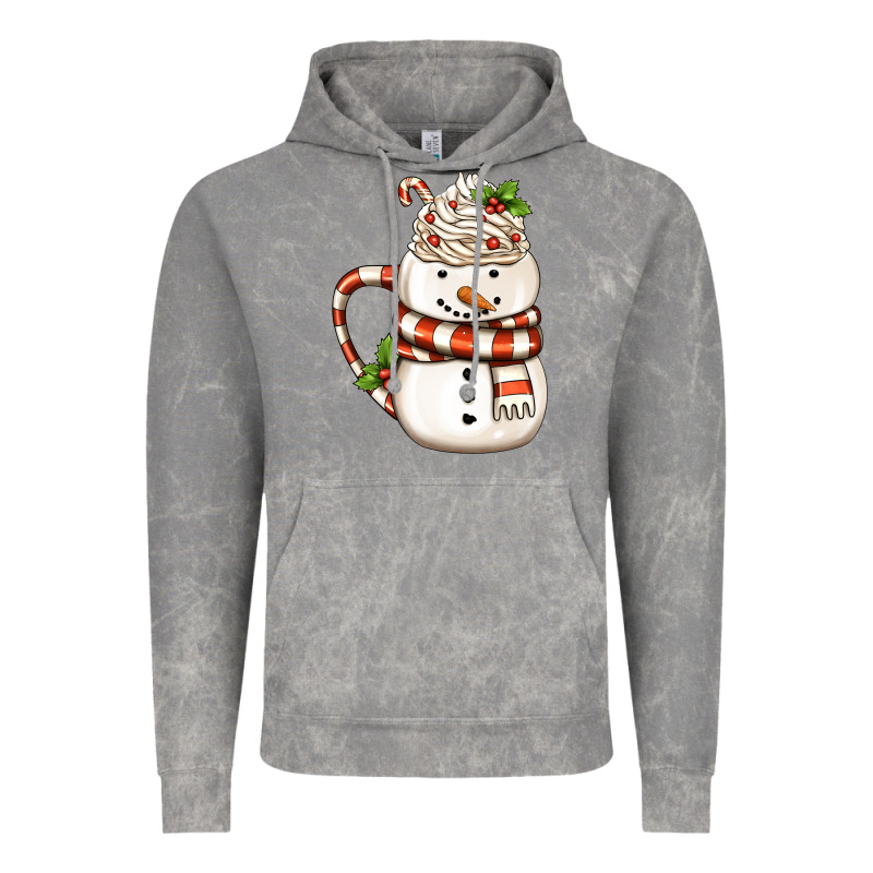 Christmas Snowman Coffee Cup Vintage Hoodie by FaDigitalArtStudio | Teevron