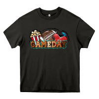 Asphalt Game day football popcorn Heavy Core Tee - HowdyJamesFarm