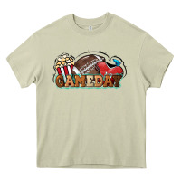Mossy Game day football popcorn Heavy Core Tee - HowdyJamesFarm