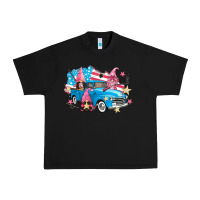 Black American truck gnomes Urban Heavy Tee - FaDigitalArtStudio