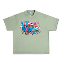 Oil Green American truck gnomes Urban Heavy Tee - FaDigitalArtStudio