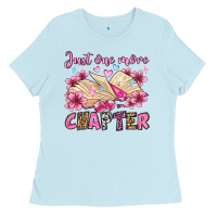 Baby Blue just one more chapter valentine's day olivia Ladies Tee - OliviaCreatesArt
