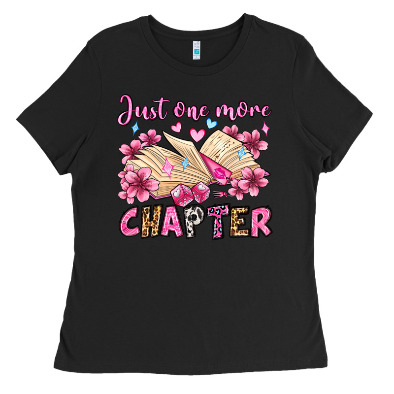 Just One More Chapter Valentine's Day Olivia Ladies Tee by OliviaCreatesArt | Teevron
