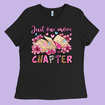 Just One More Chapter Valentine's Day Olivia Ladies Tee Designed By Oliviacreatesart